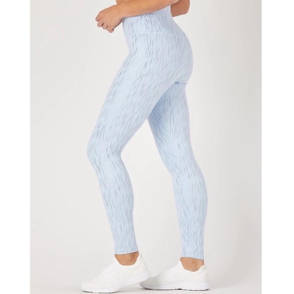 NWT GLYDER Sultry Legging In Ice Blue-Silver Medium - Picture 11 of 13